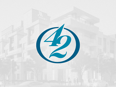 42 Ocean Secondary Logo 42 brand condomuniums logo luxury ocean virgina beach virginia