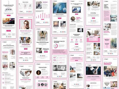 Elegant Canva Newsletter Templates canva canva email templates canva templates email templates marketing newsletters pennyblack pennyblack templates responsive