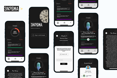 Enigma design enigma mobile treasure hunt ui