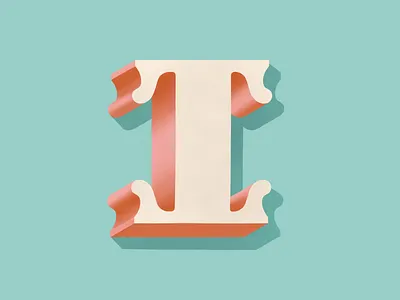 I 36 days of type design dimensional type drop cap hand lettering lettering typography