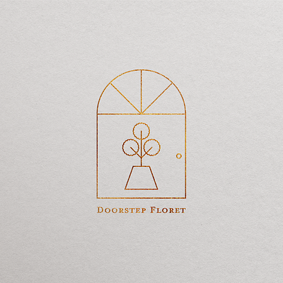 Doorstep Floret | Flower Delivery Service branding branding design clean company logo design flat graphic design icon icon design illustration illustrator logo logo design minimal minimalist mockup mockup design simplistic ui vector