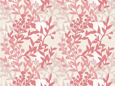 Pink leaves pattern blossom design digital illustration illustration leaves pattern pink spring surface