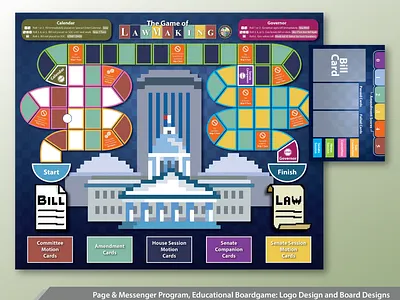 The Game of Lawmaking Boardgame adobe branding design graphic design illustration logo typography vector