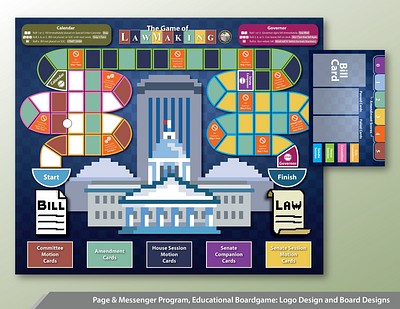 The Game of Lawmaking Boardgame adobe branding design graphic design illustration logo typography vector