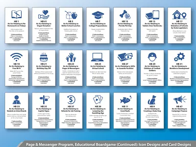 The Game of Lawmaking Boardgame Card Set Design adobe branding design graphic design icon illustration logo typography vector