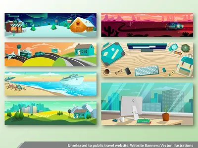 Website Banner Illustrations adobe branding design graphic design illustration vector