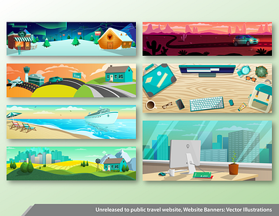 Website Banner Illustrations adobe branding design graphic design illustration vector