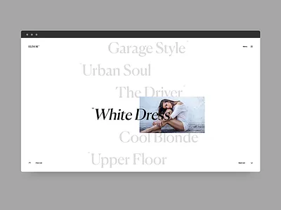 Elymor - FREE PSD Portfolio Template agency clapat clean design minimal portfolio psd showcase typography ui website