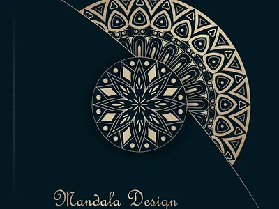 Mandala background with golden vector in illustration art design graphic graphic design graphics illustration illustrator mandala