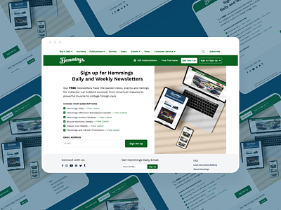Newsletter Sign-up Page design graphic design newsletter newsletter page newsletter sign up newsletter sign up page product product design sign up ui ui design ux ux design