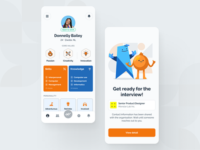 Job Finding App app app design illustration illustrations job job finding job searching linkedin product design ui user interface