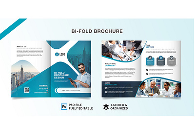 Bi- Fold Brochure design bifold brochure brochur brochure design catalog company profile. corporate design flyer design graphic print design trifold brochure