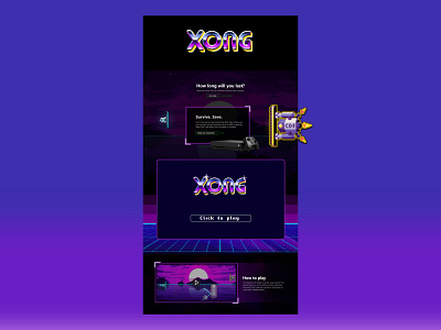 XONG XBOX arcade games design gaming uidesign xbox xong