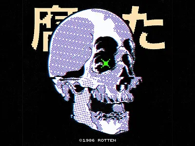 Rotten 8bits aesthetic arcade bits cartoon character design graphic design illustration lofi pixels retro vector