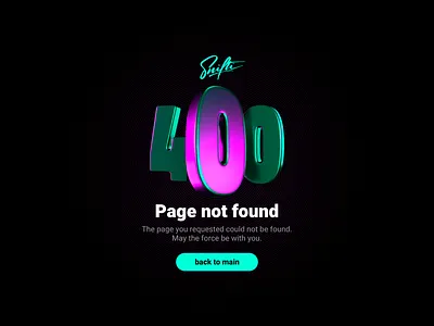 Error pages 🤖 3d dark error illustration logo teal web website