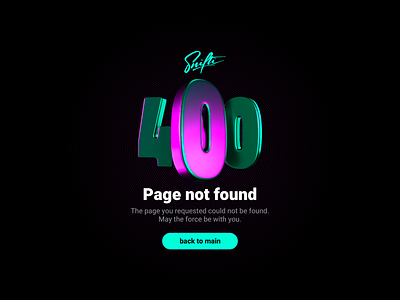 Error pages 🤖 3d dark error illustration logo teal web website