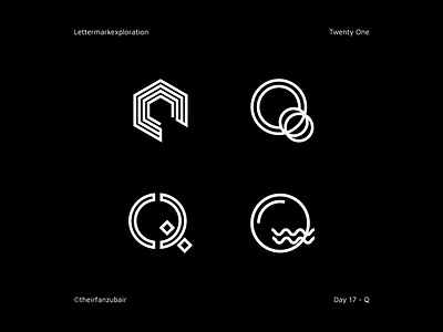 #lettermarkexploration - 17/26 - Q brandidentity branding design identitydesign illustration illustrator lettermark logo logomark