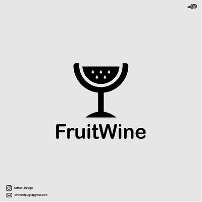 FruitWine LOGO COMBINATIONS abstrack animation apparel brand brand design brand mark branding combinations company design graphic design icon illustration lettering logo logo combinations motion graphics top design top logo ui