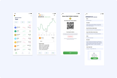 Mobile View NairaFinex Crypto Trading platform app branding crypto design mobile naira new p2p ui web3