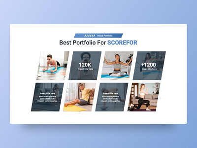 Best Portfolio Slide business clean creative design gallery graphic design illustration images infographic portfolio powerpoint powerpoint template pptx presentation slides