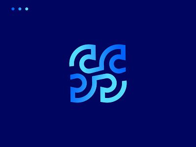 SH blockchain brand identity business consulting creative crypto fintech logo design modern saas technology unused
