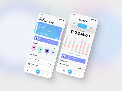 Wallet App Design Concept banking mockup design ui wallet wallet app