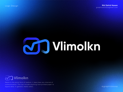 Vlimolkn Logo Design blockchain brand identity branding camera logo colorful logo ecommerce gradient logo logo logo design media logo media player metaverse metaverse media metaverse music modern logo music logo play logo video logo virtual music logo visual identity