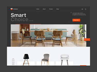 Furniture Website Design best design chair design ecommerce furniture landing page furniture web home decor interior interior design landing landing [age modern furniture page sufa trendy design ui uidesign uiux uxdesign website