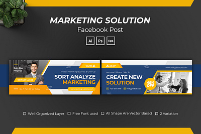 Marketing Solution Facebook Cover solution