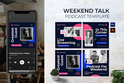 Weekend Talk Podcast Cover talking