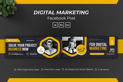 Digital Marketing Facebook Cover network