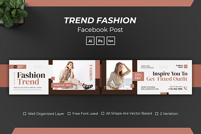 Trend Fashion Facebook Cover woman