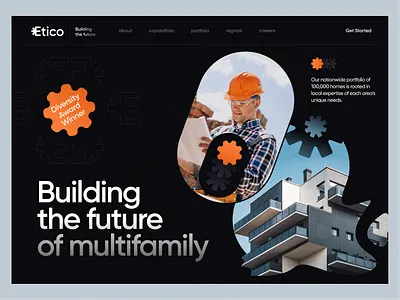 Etico - website branding business clean design digital finance graphic design illustration inspiration ui uidesign web webdesign