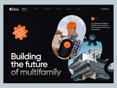 Etico - website branding business clean design digital finance graphic design illustration inspiration ui uidesign web webdesign