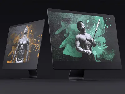 Fitness Warrior Series graphic design