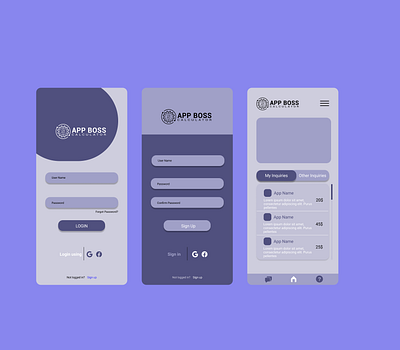 App Boss branding design ui ux