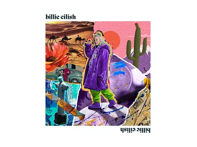 Billie Eilish 2022 art billie branding collage design designs eilish graphic graphic design illustrator music photoshop style top trend