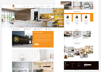 Design website Phuc Hung branding ui