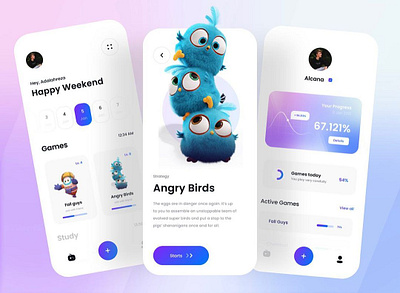 Design Game App graphic design ui uiux