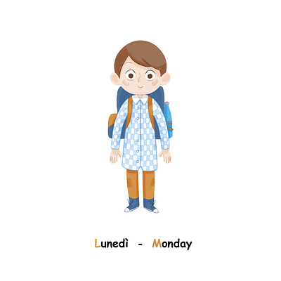 Monday children book illustration design digital illustration illustration illustrations kids art kids illustration logo