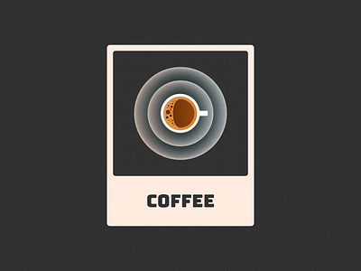 Coffee! brand branding cafe card coffee cup drink figma glow gradient grain grainy icon illustration logo logo design mark noise symbol texture