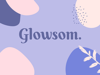 Glowsom - Logo Design for Skin Care Products beauty branding design graphic design illustration logo skin care typography vector