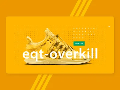 Adidas EQT Support Overkill adidas adidas running design eqt support overkill minimalism ui ui design uidesign ux ux design
