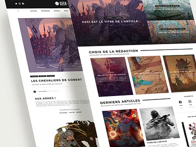 Geek-Art design mockup ui ux web webdesign website