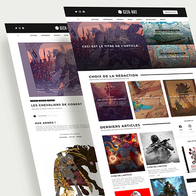 Geek-Art design mockup ui ux web webdesign website