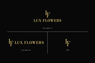 Lux Flowers LOGO Design branding design graphic design logo