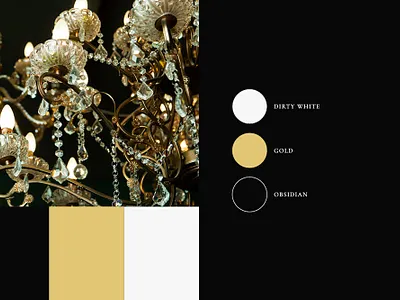 Colour Palette for Chandeliers branding design graphic design