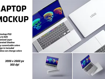 FREE Laptop Mockups apple branding business design desktop digital display free illustration internet laptop laptop mockups macbook mockup mockups notebook photoshop screen technology work