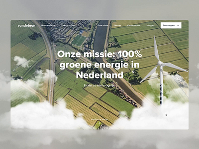 Vandebron Mission design hero illustration interactive minimal product ui uidesign ux uxdesign webdesign