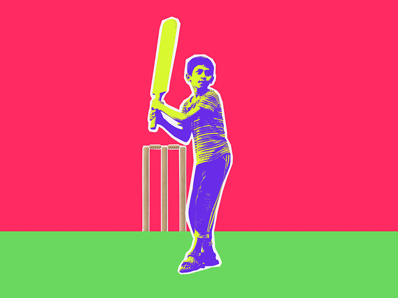 Cricket animation ball bat batting cricket fun gif kid loop motion motion graphics speed sport throw vector